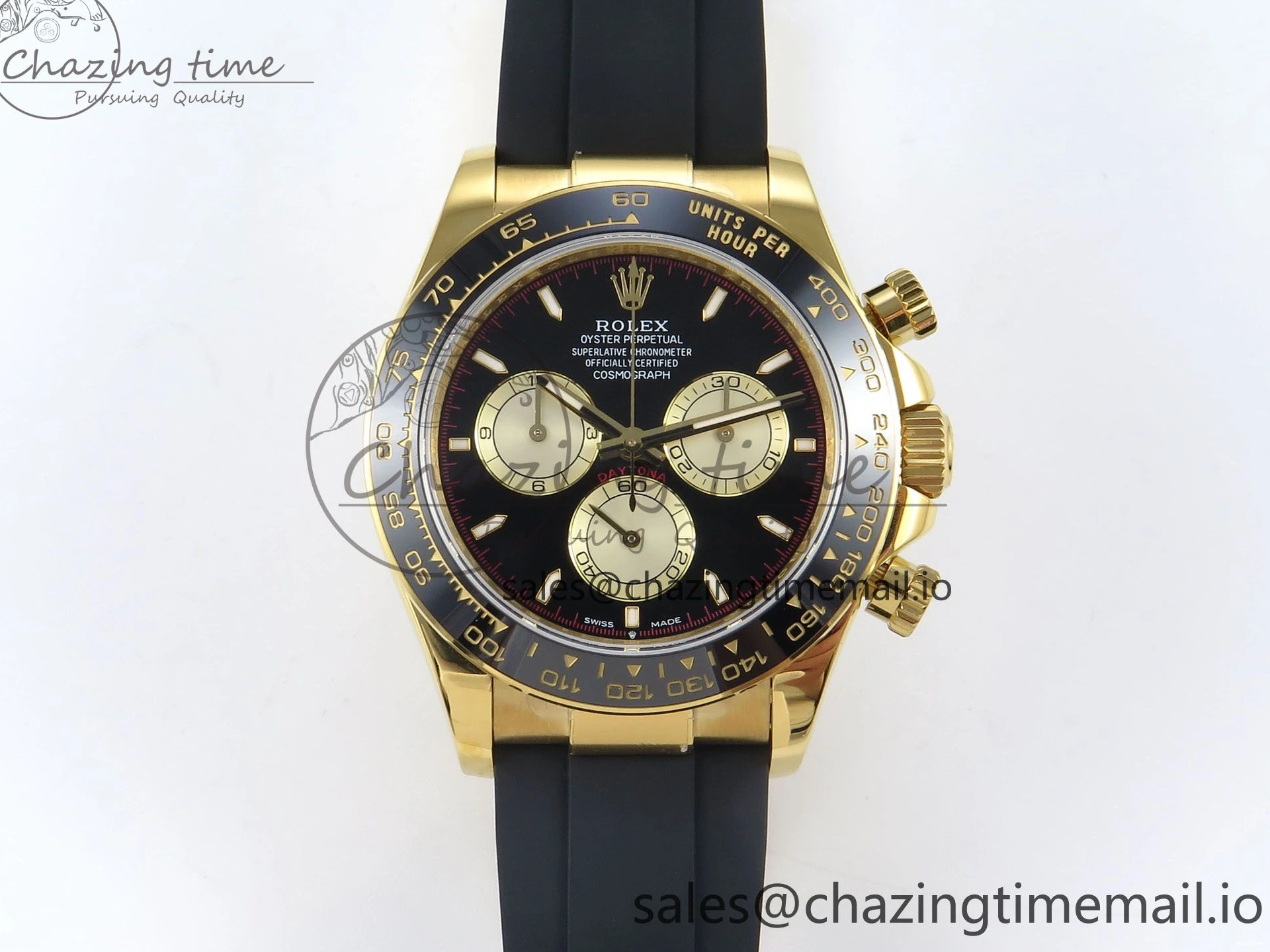 MiroTime 0208 Daytona 126518 QF 1:1 Best Edition Black YG Dial on Oysterflex Strap SH4131 V Functional 283